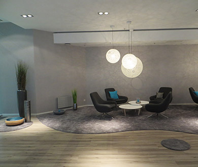 Neugestaltung Loungebereich, Frankfurter Welle