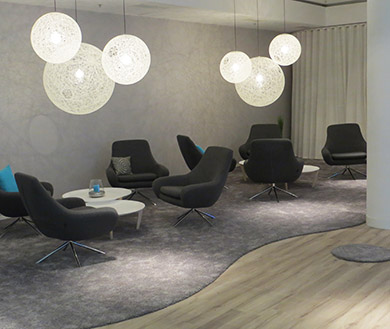 Neugestaltung Loungebereich, Frankfurter Welle